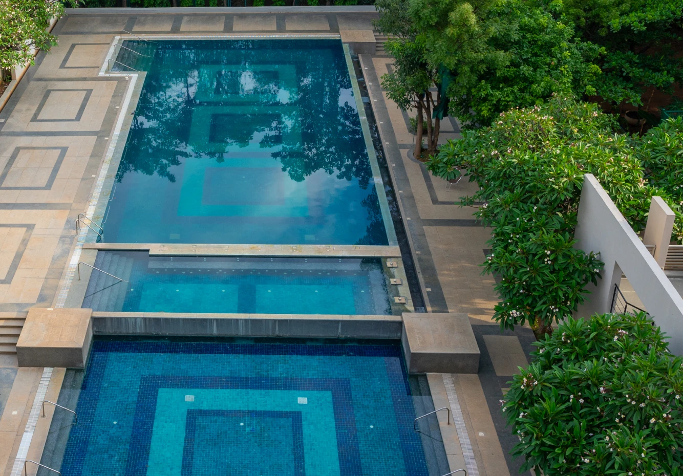 Open-air swimming pool at Regent Club, Whitefield